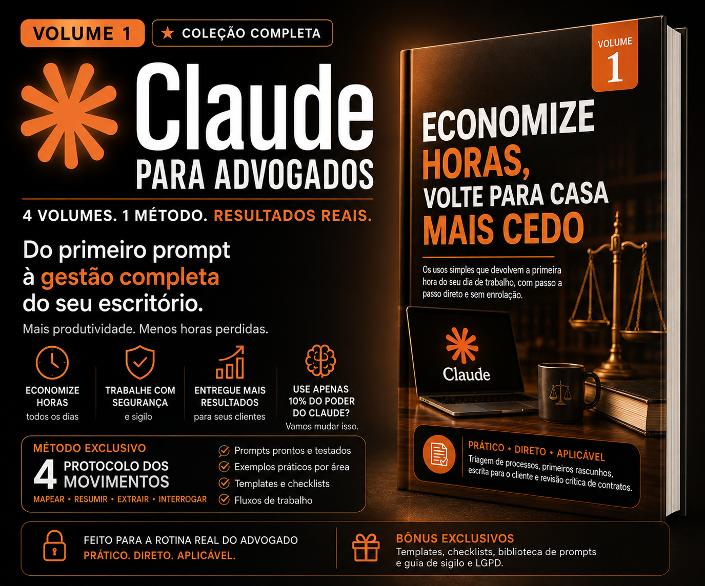 Capa do Volume 1 — Economize Horas, Volte Para Casa Mais Cedo